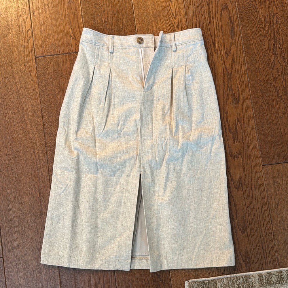NWT Banana Republic linen midi skirt (petite)